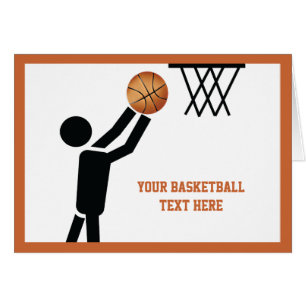 Basketballspieler nach Ball