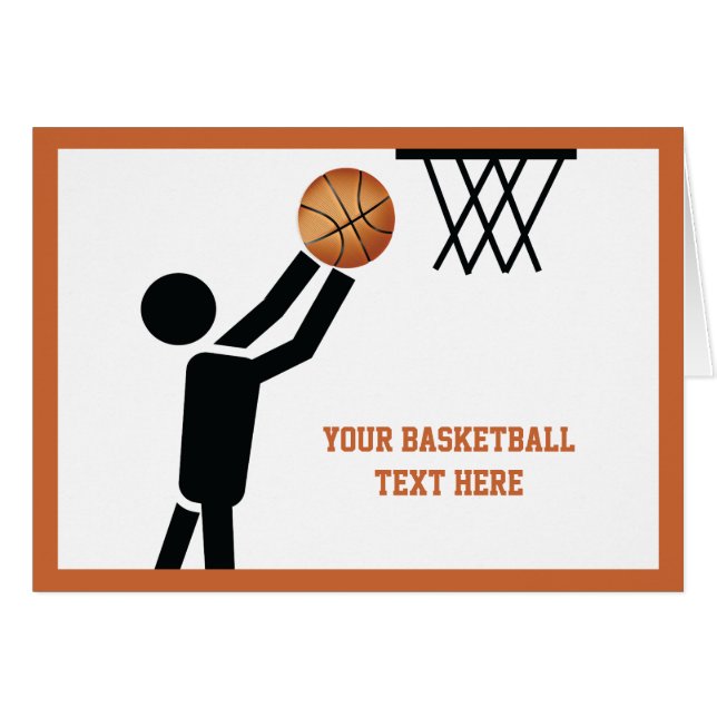 Basketballspieler nach Ball (Vorderseite (Horizontal))