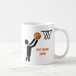 Basketballspieler nach Ball Kaffeetasse