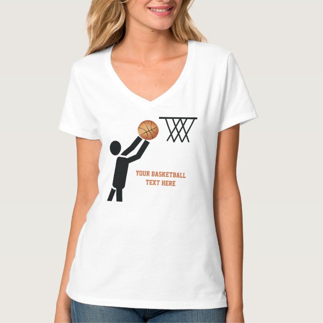 Basketballspieler nach Ball T-Shirt (Vorderseite)