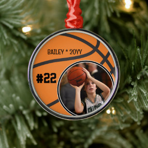 Basketballspieler Name Nummer Foto Andenken Ornament Aus Metall