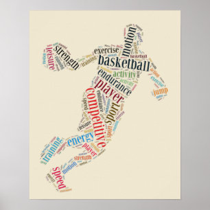 Basketballspieler Poster