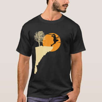 Basketballspieler Retro-Stil Baum Vintage Basketba T-Shirt