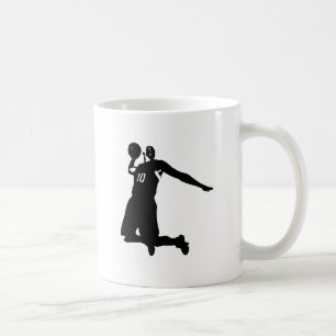 Basketballspieler-Silhouette Tasse