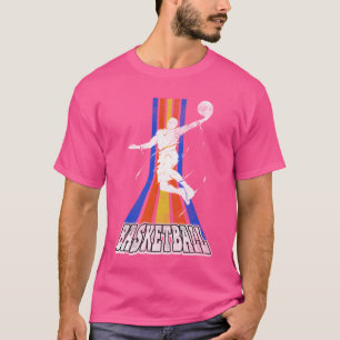 Basketballspieler Sports Dunking Vintage Retro Mäd T-Shirt