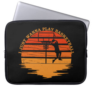 Basketballspieler Vintager Retro-Stil Laptopschutzhülle