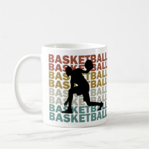 Basketballspieler Vintager Retrostil Kaffeetasse