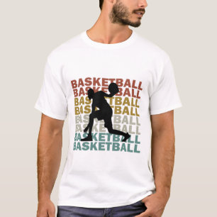 Basketballspieler Vintager Retrostil T-Shirt