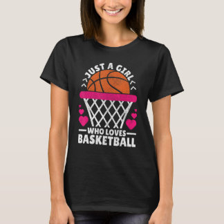 Basketballspielerin für Frauen - Liebe T-Shirt