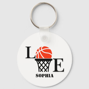 Basketballspielerin Mädchen, Basketball Mädchen Ge Schlüsselanhänger