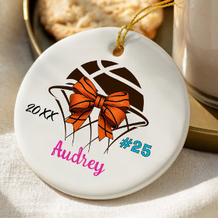Basketballspielerin Sportlerin Keramik Ornament