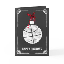 Basketballspielerin Weihnachtskarten