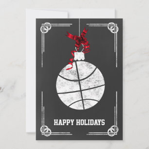 Basketballspielerin Weihnachtskarten Feiertagskarte