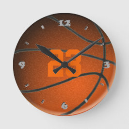 Basketballspielernummer Runde Uhr