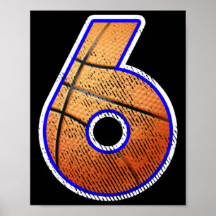 Basketballspielnummer 6 poster