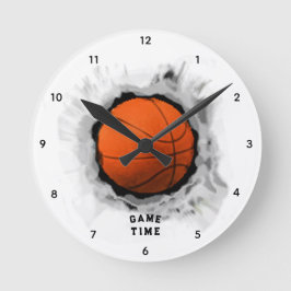 Basketballspielzeit Runde Wanduhr