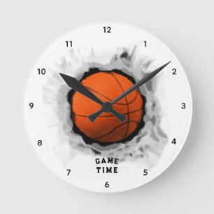 Basketballspielzeit Runde Wanduhr
