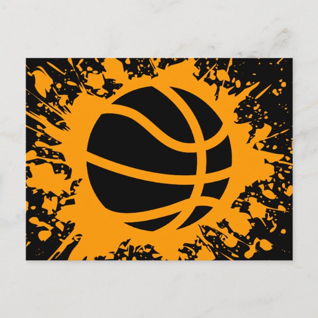 Basketballsplatz Postkarte (Vorderseite)