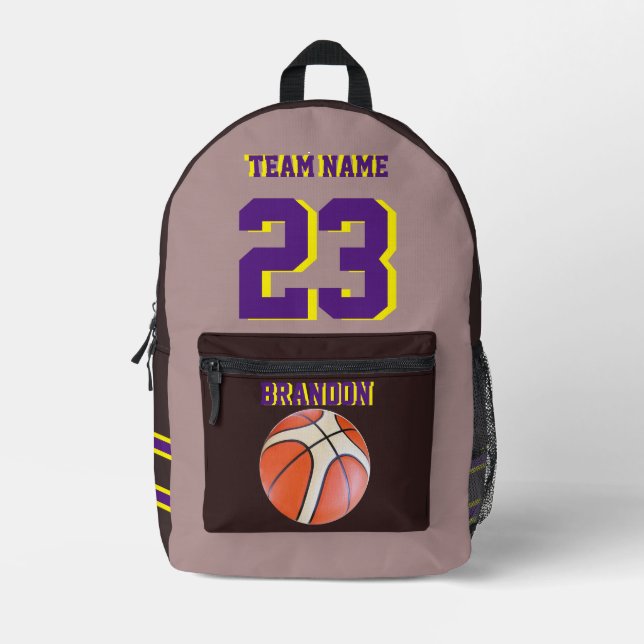 Basketballsport mit Rucksack-Kinder Bedruckter Rucksack (Vorderseite)