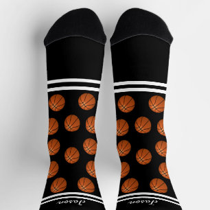 Basketballsportarten tragen Ihren Namen oder Text  Socken