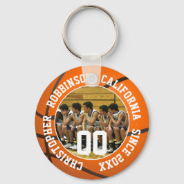 Basketballteam-Foto Schlüsselanhänger