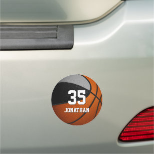 Basketballteam-Geist-Kinder in Schwarz-Grau Auto Magnet