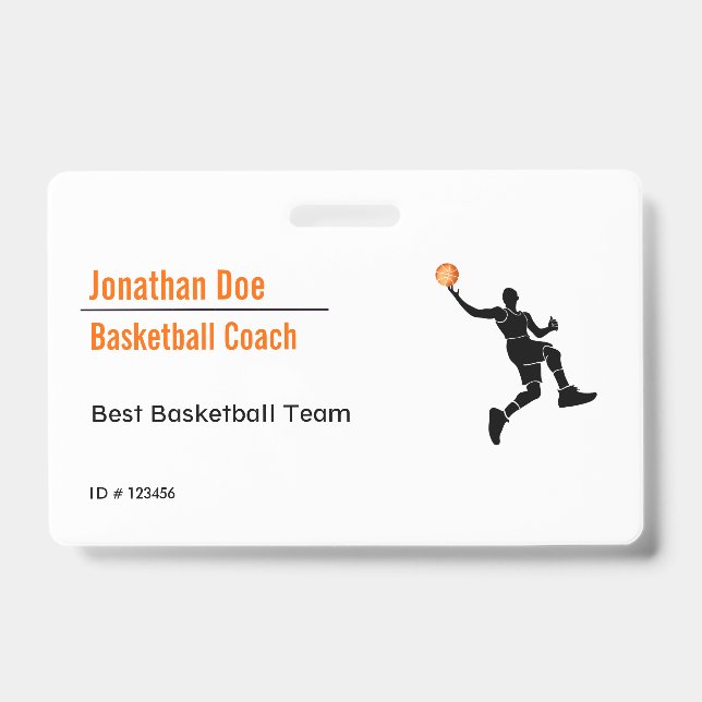 Basketballtrainer Ausweis (Vorderseite)