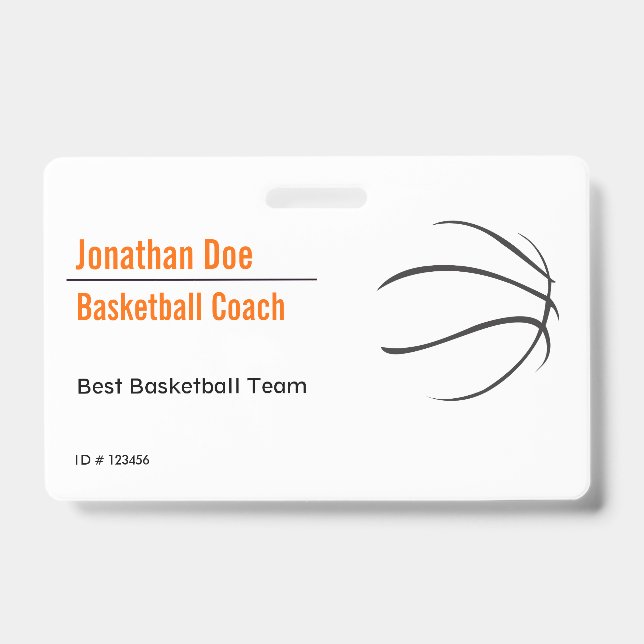 Basketballtrainer Ausweis (Vorderseite)