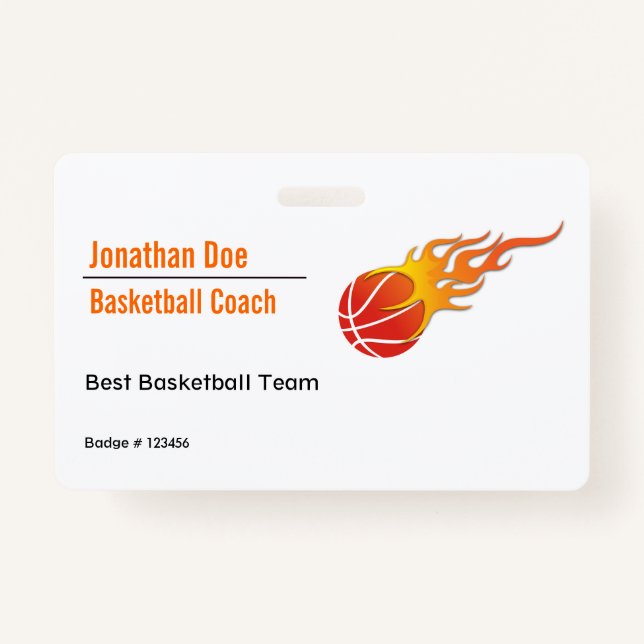 Basketballtrainer Ausweis (Vorderseite)