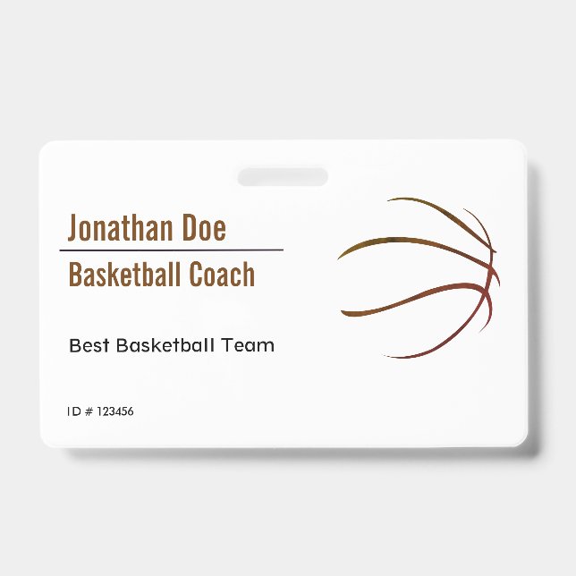 Basketballtrainer Ausweis (Vorderseite)