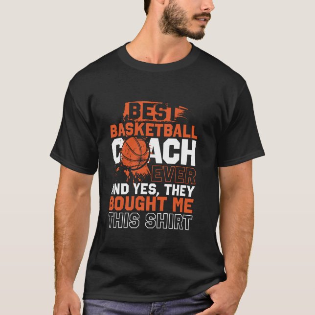 Basketballtrainer Bester Basketballtrainer T-Shirt (Vorderseite)