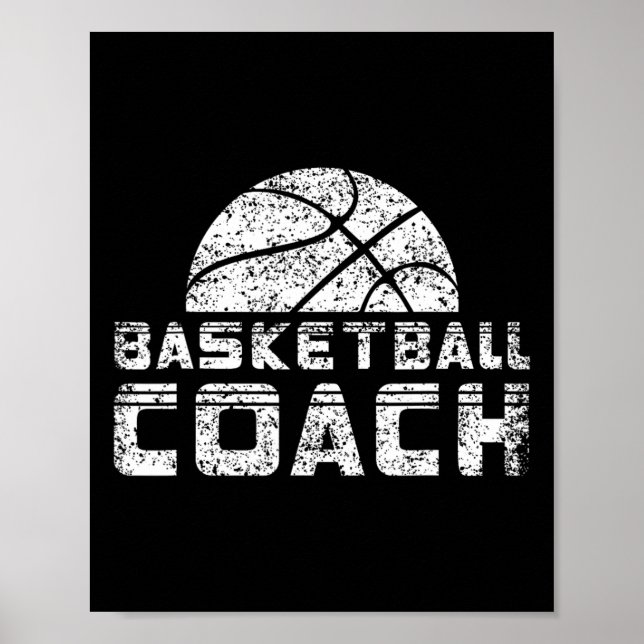 Basketballtrainer Coache Basketballer Trainer Poster (Vorne)