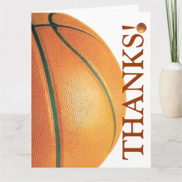 Basketballtrainer Dankeskarte