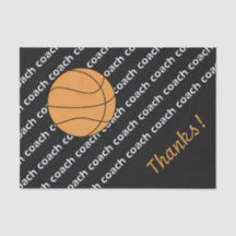 Basketballtrainer-Dankopapier
