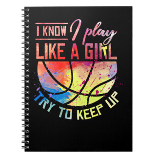 Basketballtrainer, den ich kenne, wie ein Girl Bas Notizblock
