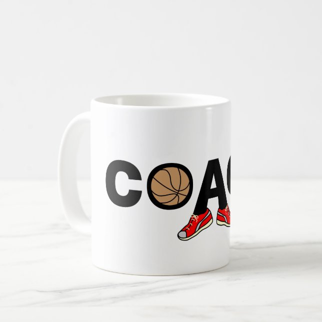Basketballtrainer Kaffeetasse (Vorderseite Links)