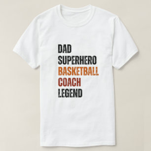 Basketballtrainer Legende Vater Superheld Vintage- T-Shirt