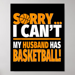 Basketballtrainer oder Ehefrau-Shirt des Spielers Poster