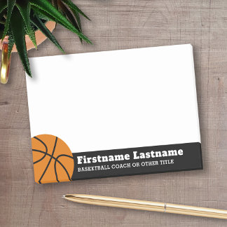 Basketballtrainer oder Lehrer für physische Bildun Post-it Klebezettel