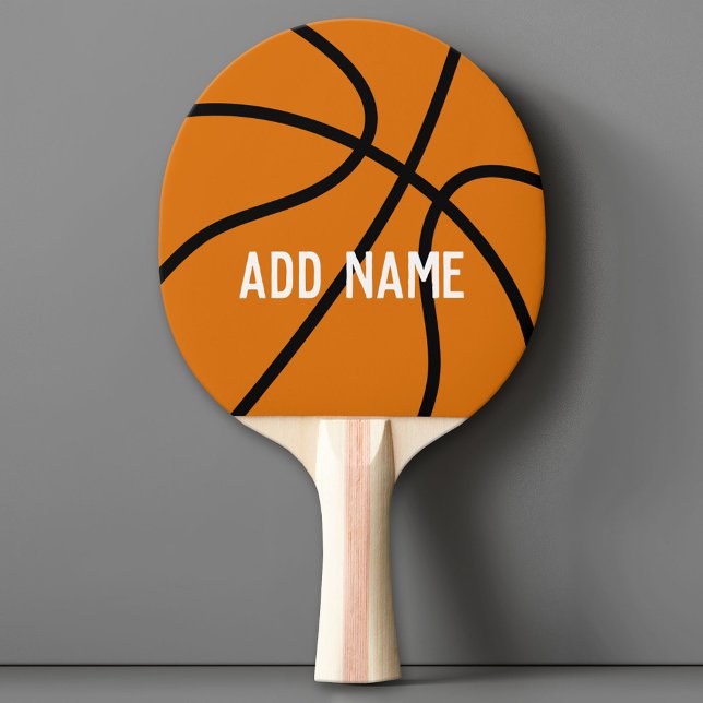 Basketballtrainer oder Lehrer für physische Bildun Tischtennis Schläger (Custom Ping Pong Paddle with a Sports Theme)