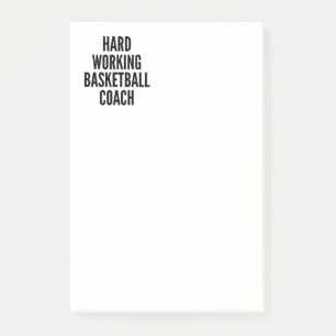 Basketballtrainer Post-it Klebezettel