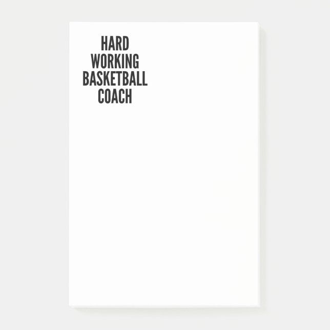 Basketballtrainer Post-it Klebezettel (Vorderseite)