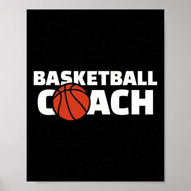 Basketballtrainer Poster (Vorne)