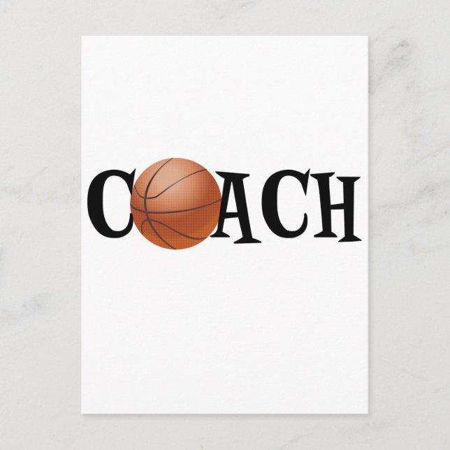 Basketballtrainer Postkarte (Vorderseite)
