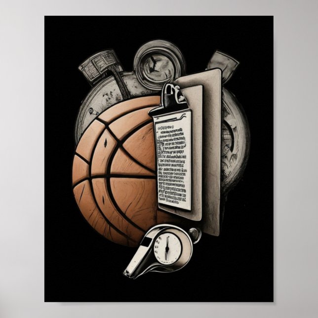 Basketballtrainer - S Poster (Vorne)