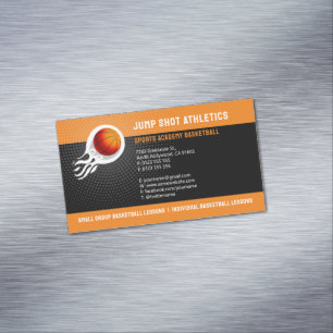 Basketballtrainer Sport Trainer Magnetische Visitenkarte