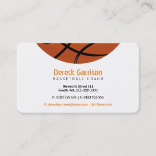 Basketballtrainer Sport Visitenkarte