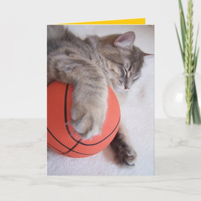 Basketballträume Absolvent Karte (Vorderseite)