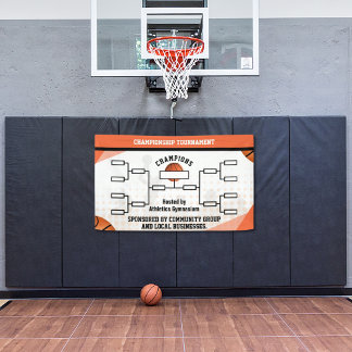 Basketballturnier-Brackets 8 Mannschaften Banner