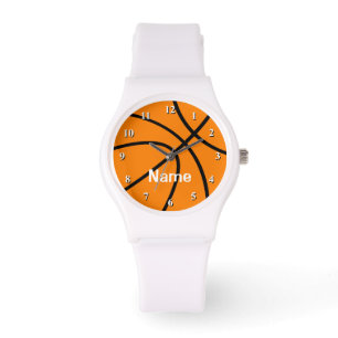 Basketballuhr mit personalizable Namen Armbanduhr